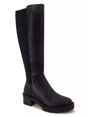 Kenneth Cole Reaction Tate Jewel Stretch Tall Lug Riding Boots, Women’s Size 10